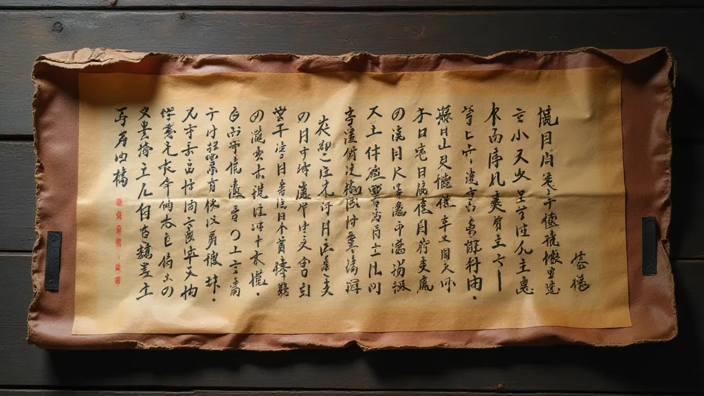 Antique Buddhist scroll